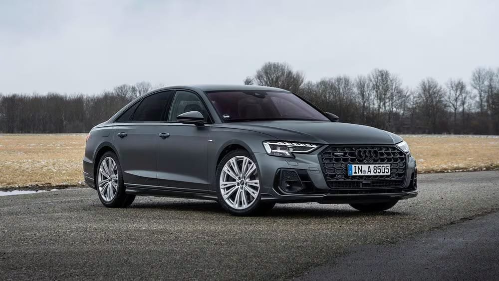 2025 Audi A8 L 55 TFSI quattro Sedan, 3.0L V6 Turbocharged Mild Hybrid, 335 hp, All-Wheel Drive